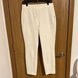 White House Black Market Cream Ankle Pants